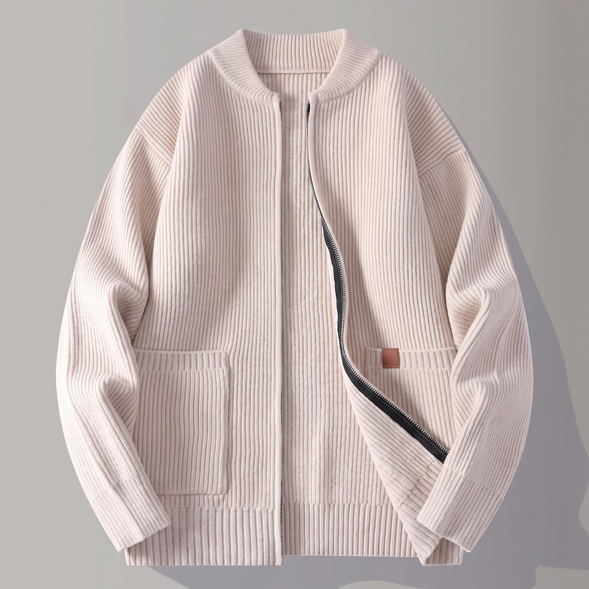 NOVA | Ribbed Knit Jacket – Soft Touch and Functional Design