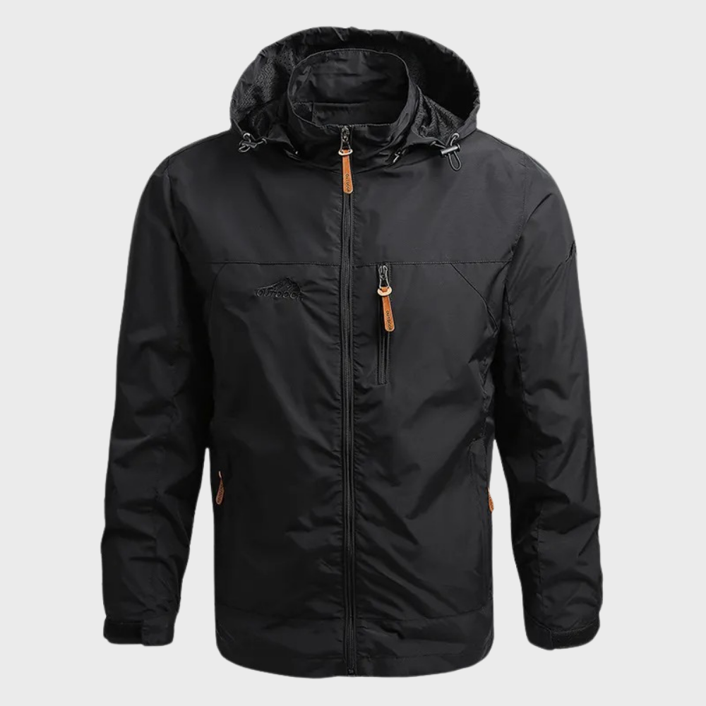 Luca | Wasserdichte Jacke mit hohem Kragen – Bequemer Lässig Stil für Männer