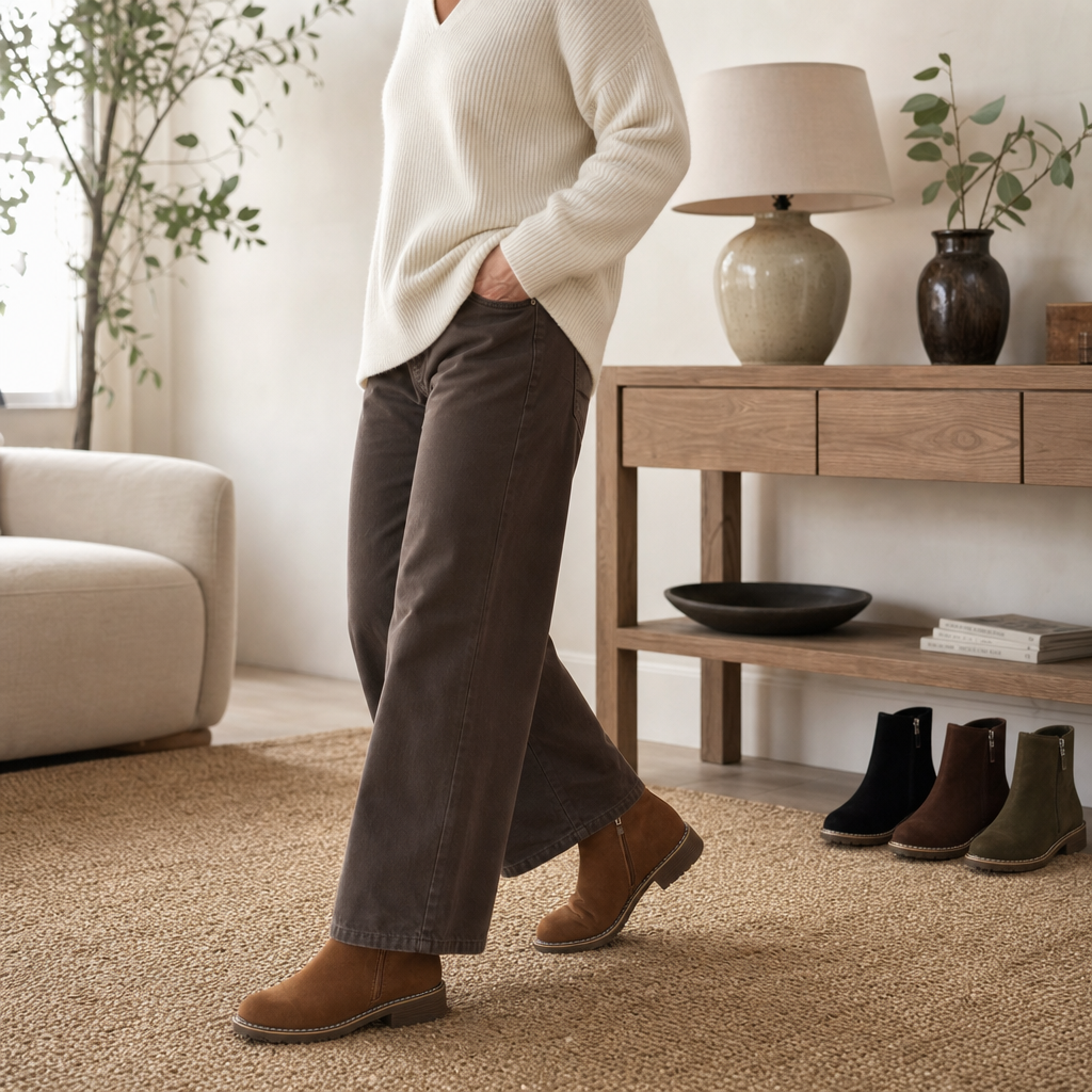 Wearbella | Suede Ankle Boots – Stylish Pferdeschwanz Design für Frauen