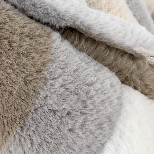 Furvella | Color-Block Oversized Faux Fur Coat – Warm und Stylisch für Damen