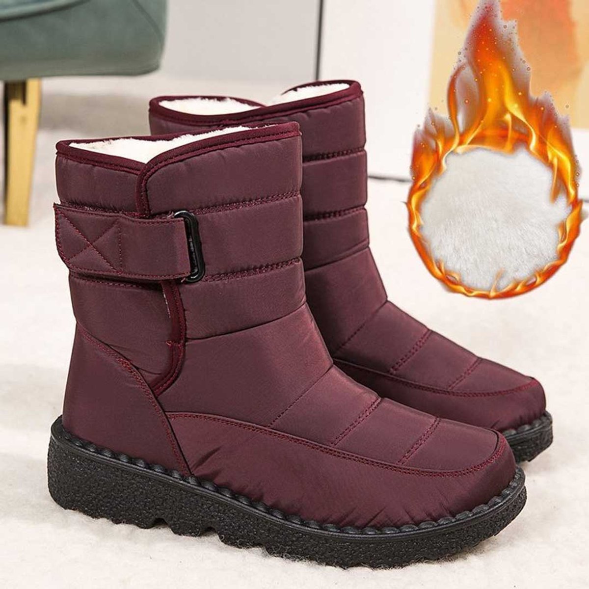 Marie | Knee High Boots – Gefütterte Wasserdichte Rutschfeste Boots für Damen