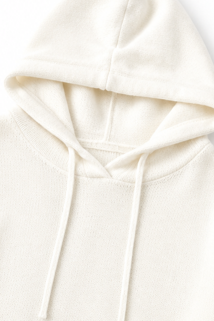 Wearbella | Hooded Knit Sweater – Zachte Dropped Shoulder Stijl voor Vrouwen