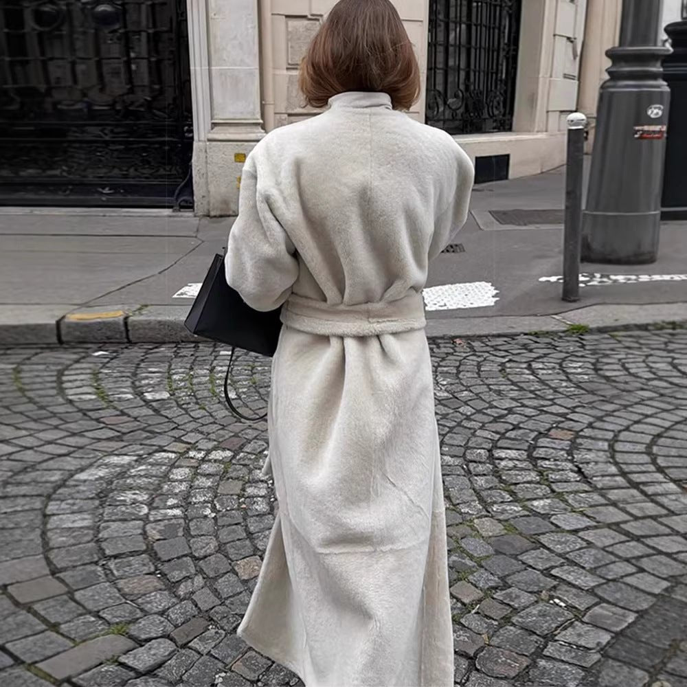 Drune | Teddy-Mantel – Oversize Longline Design für Damen