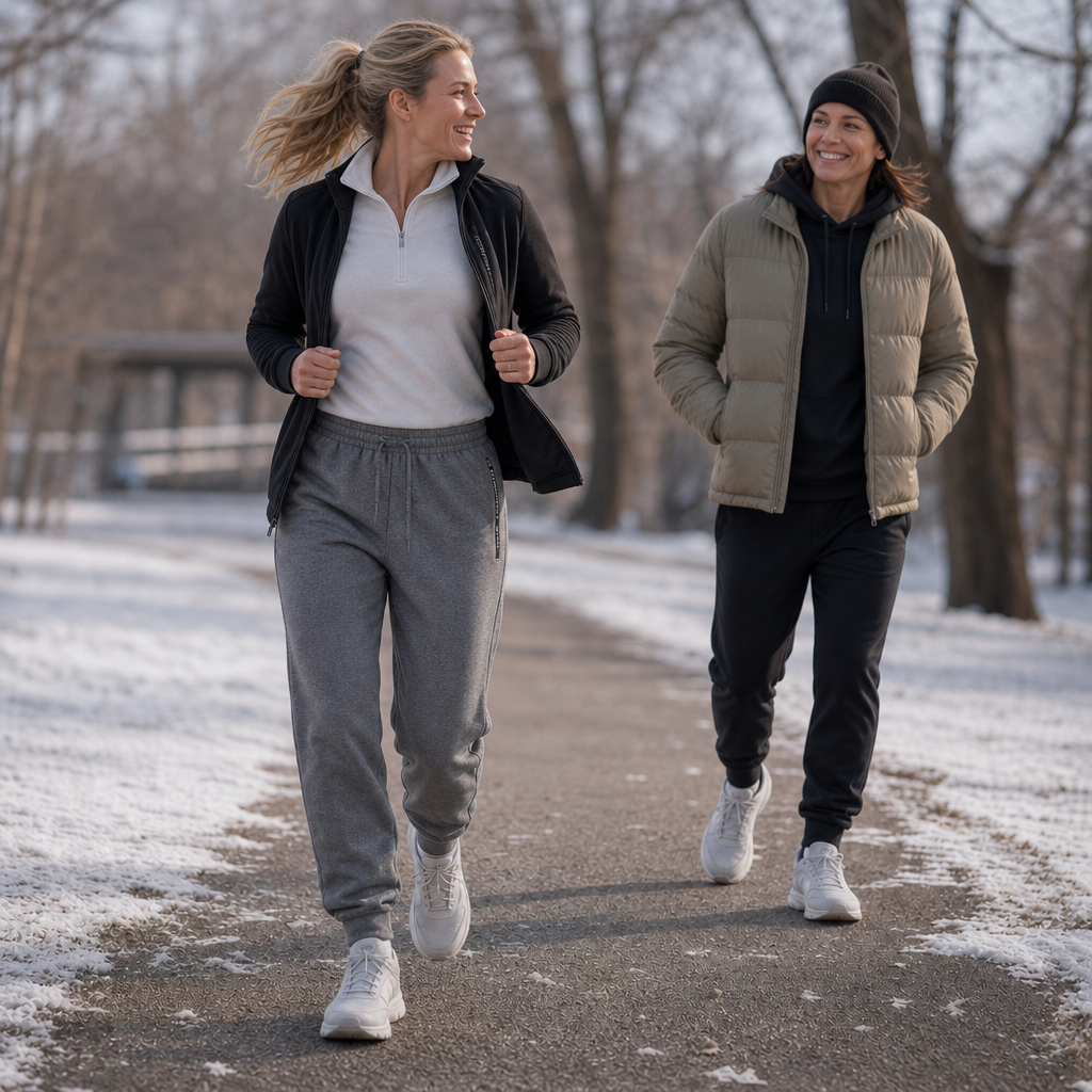Warmease | Tapered Jogger Sweatpants für den Winter