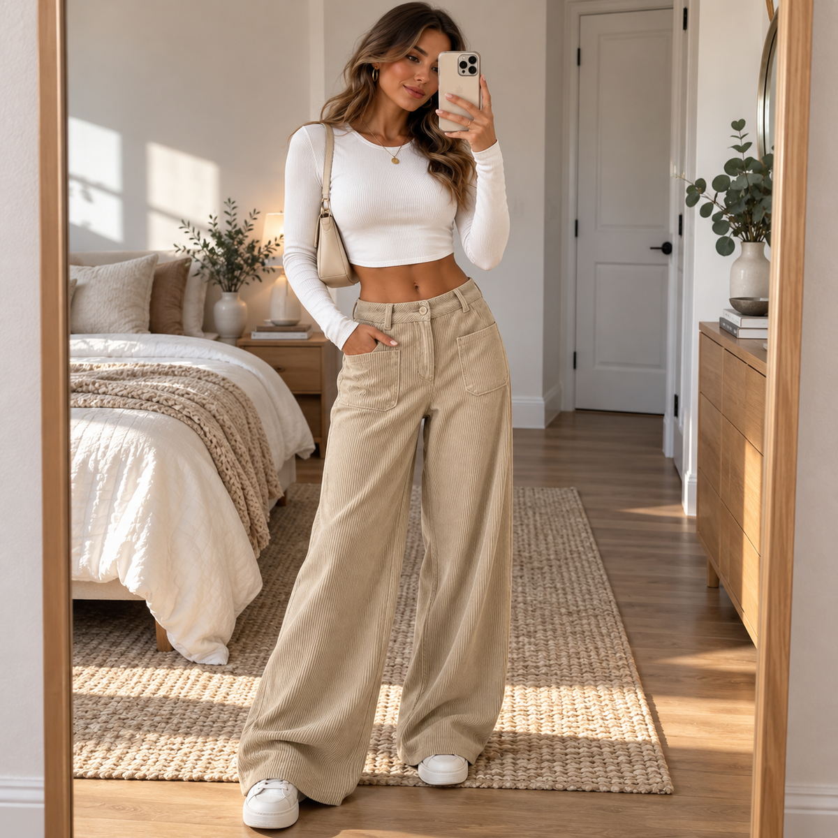 Cordelle | High-Waisted Wide-Leg Hose – Bequeme Passform für Frauen
