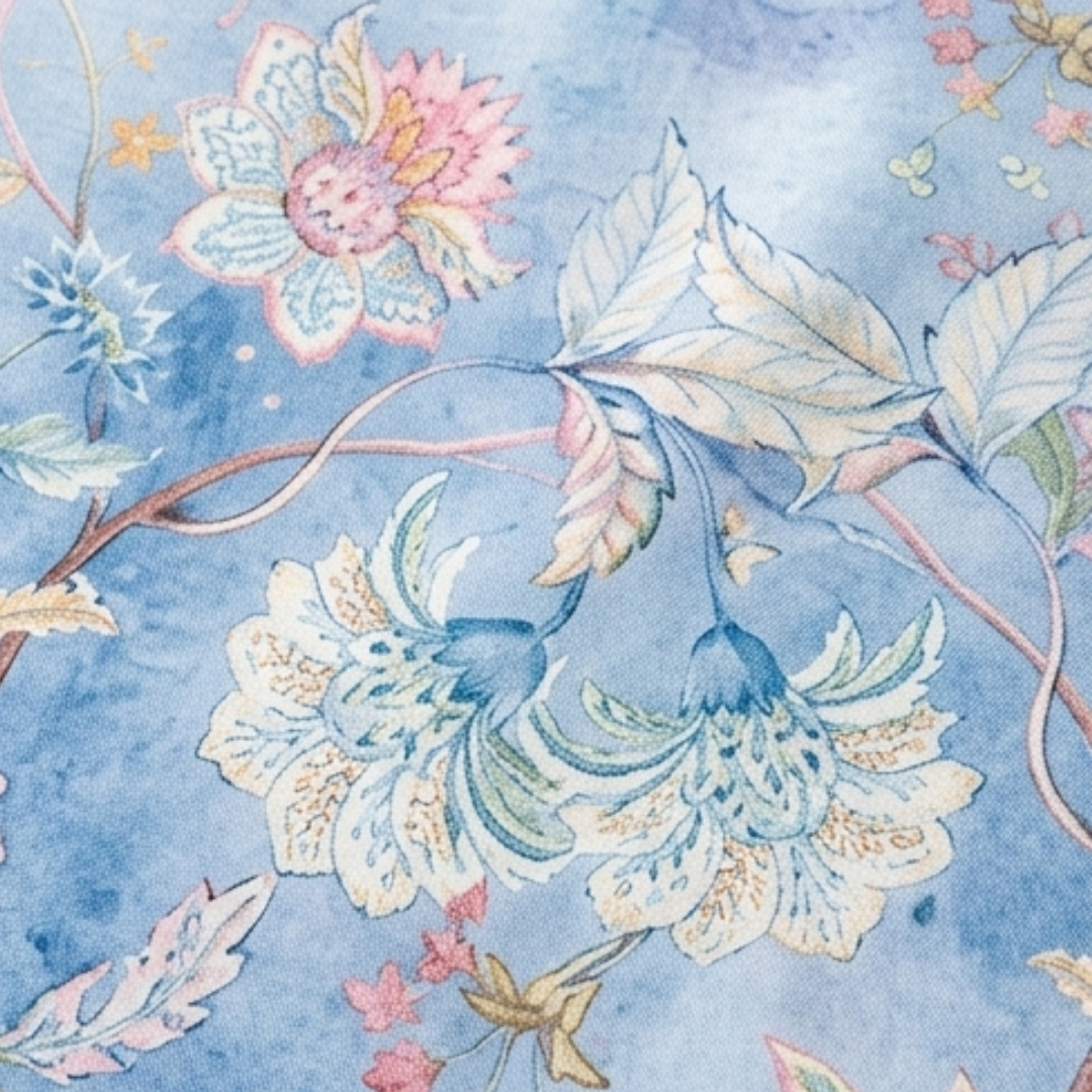 Florenza | Wasserfarbige Blumen V-Ausschnitt Bluse – Femininer Stil für alle Körpergrößen