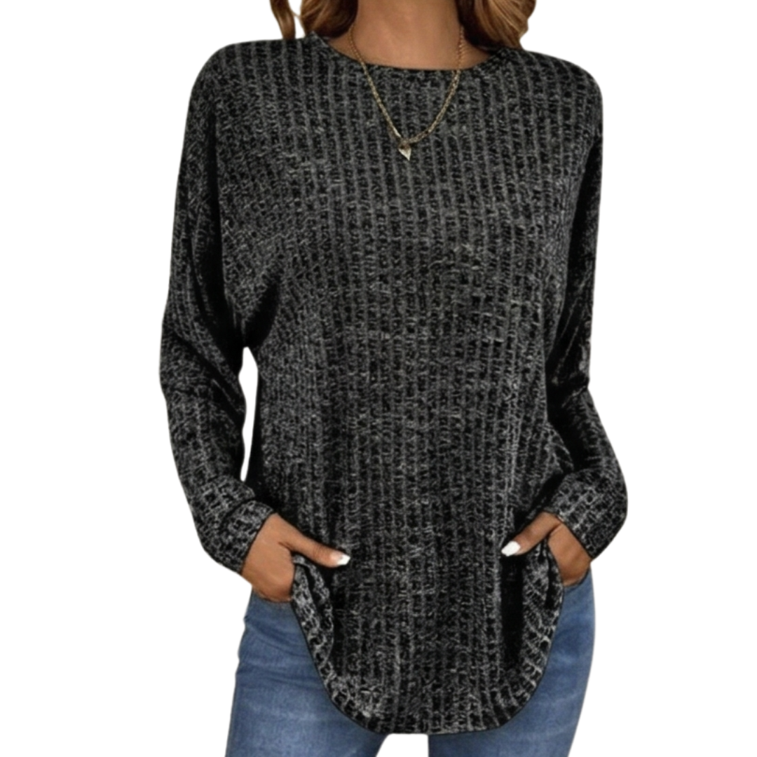 Wovelle | Waffle Knit Oversized Sweater – Casual Fit voor Vrouwen