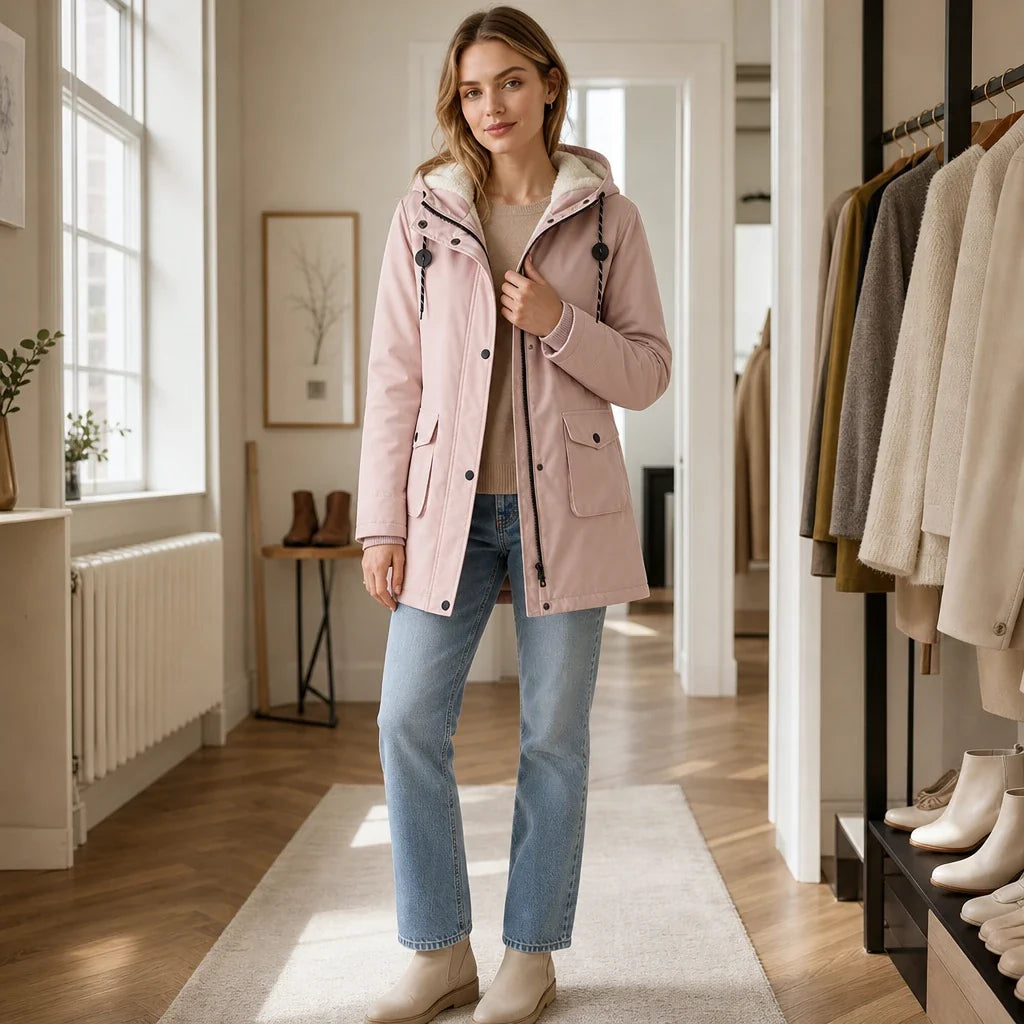 Everwarm | Langmantel – Hooded Parka für Damen