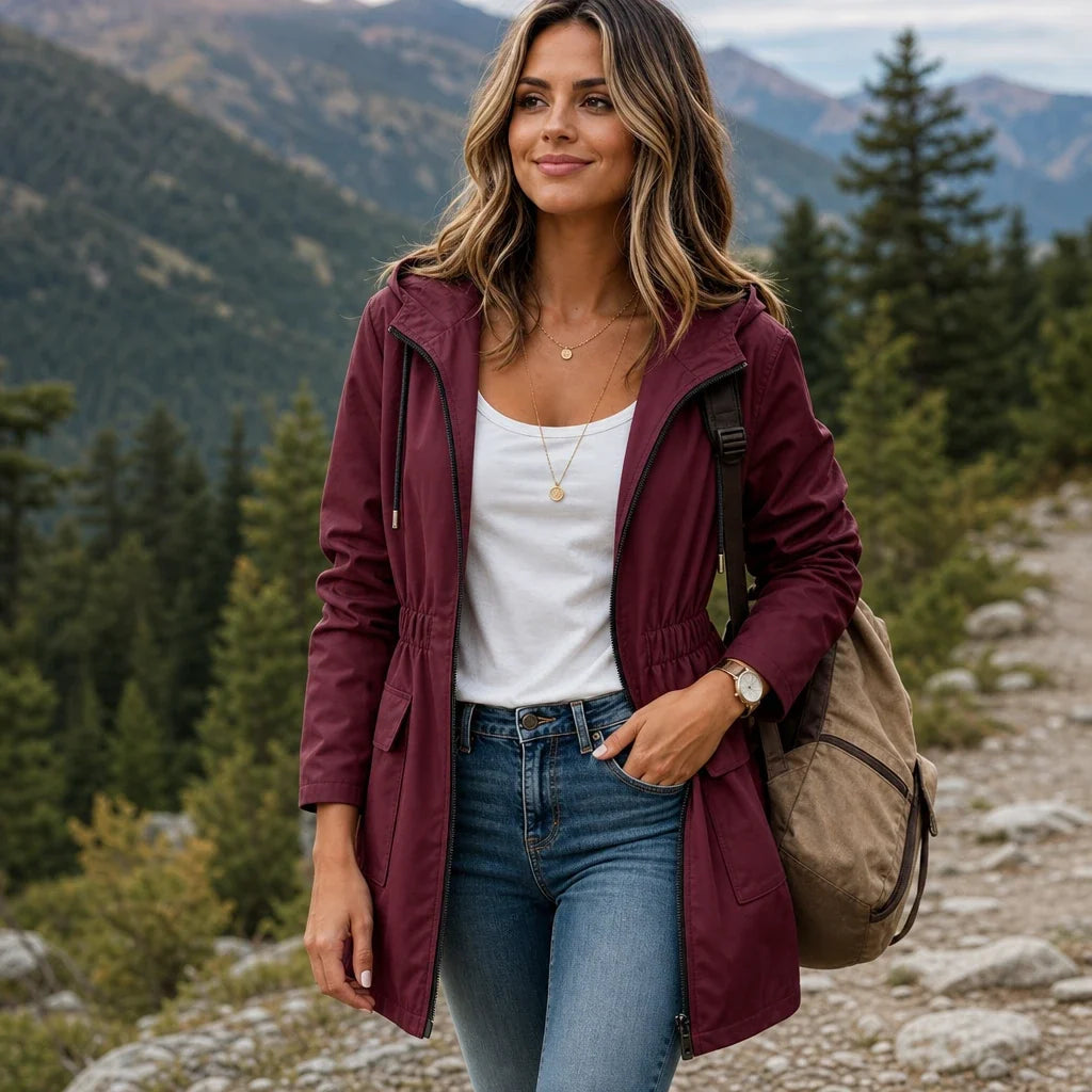 Cityora | Hooded Parka – Verstellbare Taille für Elegante Styles