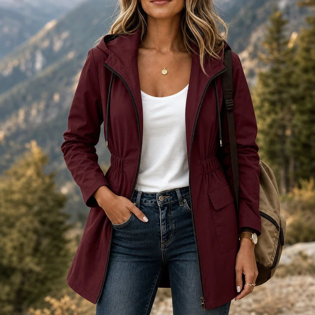 Cityora | Hooded Parka – Verstellbare Taille für Elegante Styles