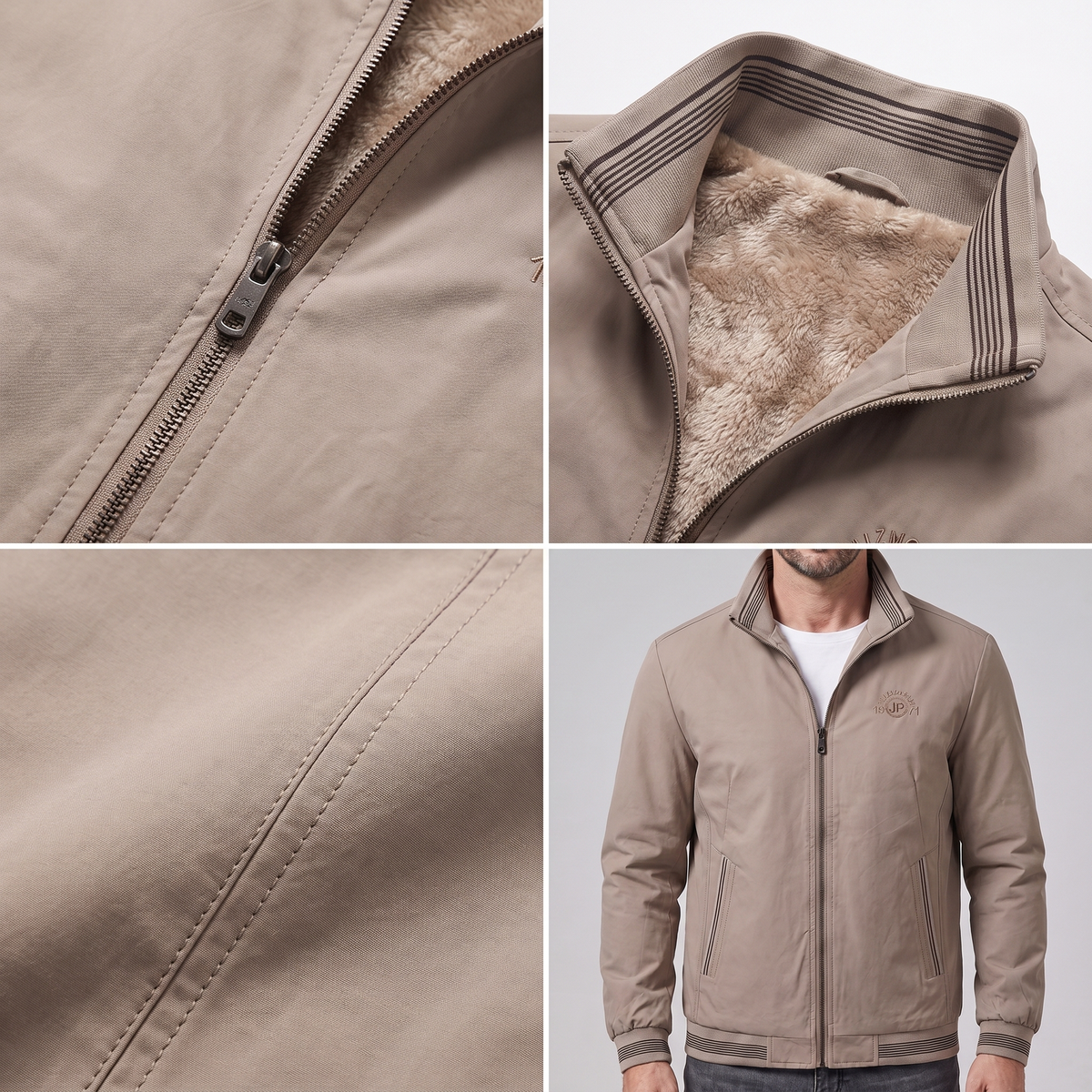 Wärmeschicht | Sherpa Lined Jacket – Klassischer Look für Männer
