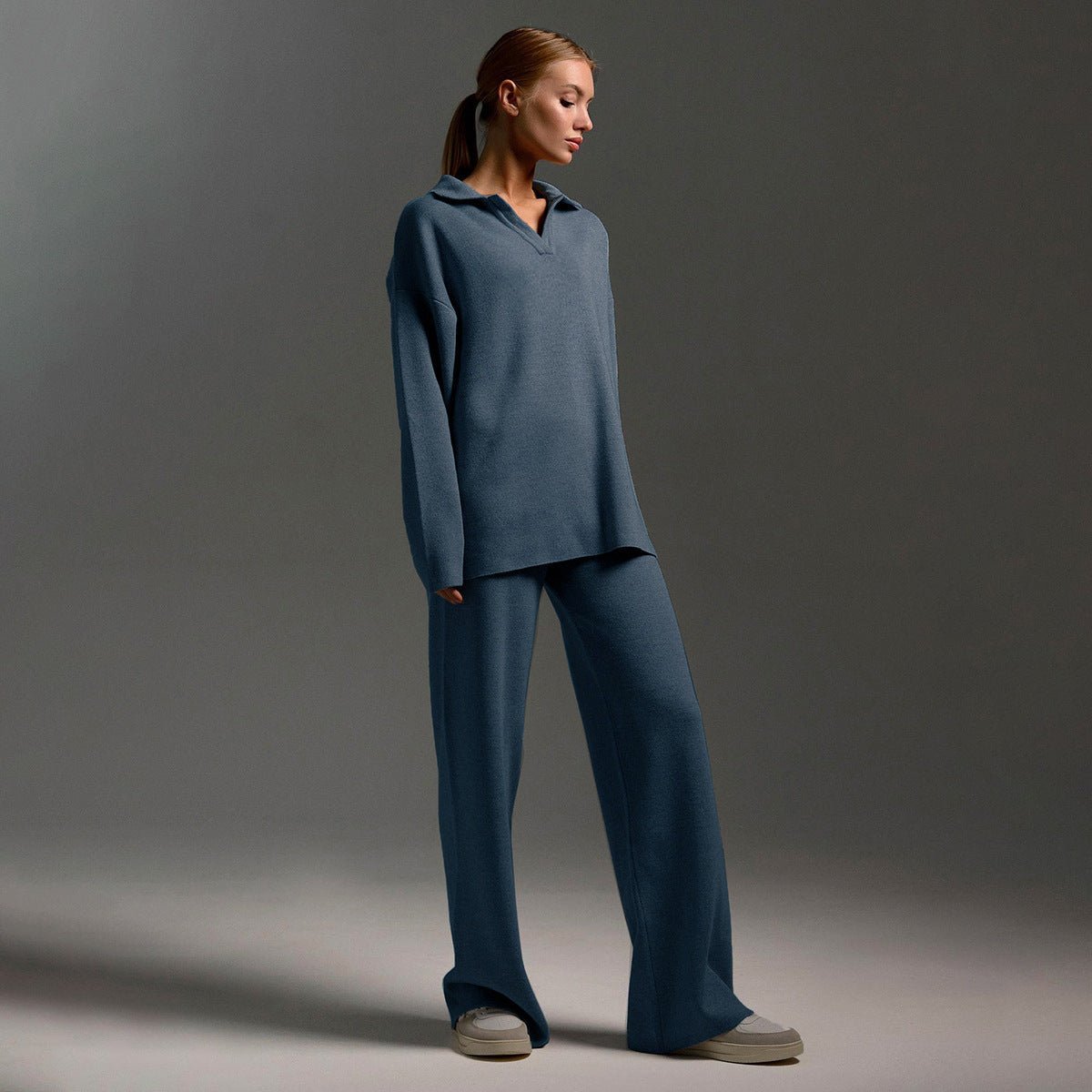 Velora | Strick-Sweatshirt und Jogginghose – Bequemes Set für Frauen