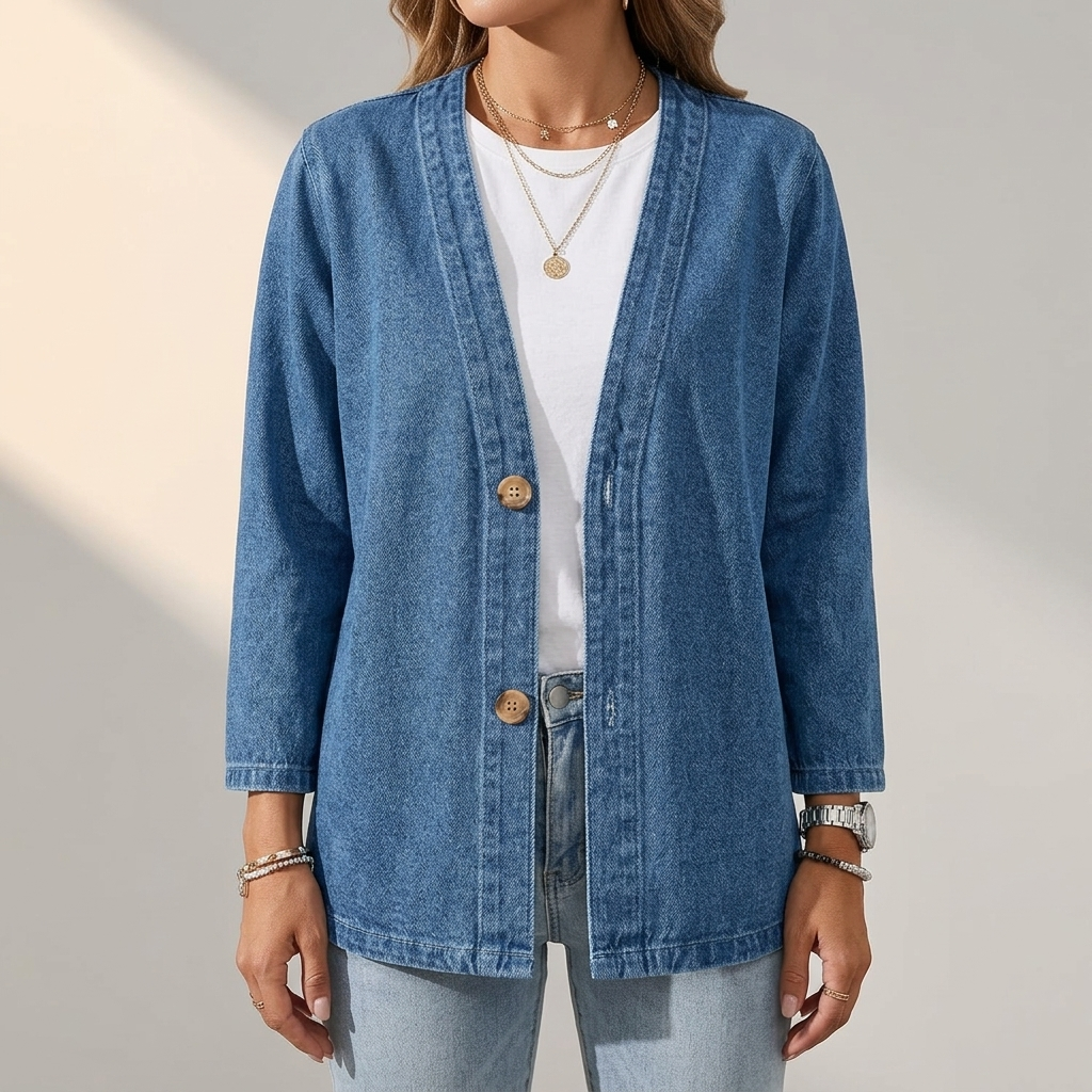 Ailsa | Denim Cardigan – Relaxed Style für Frauen