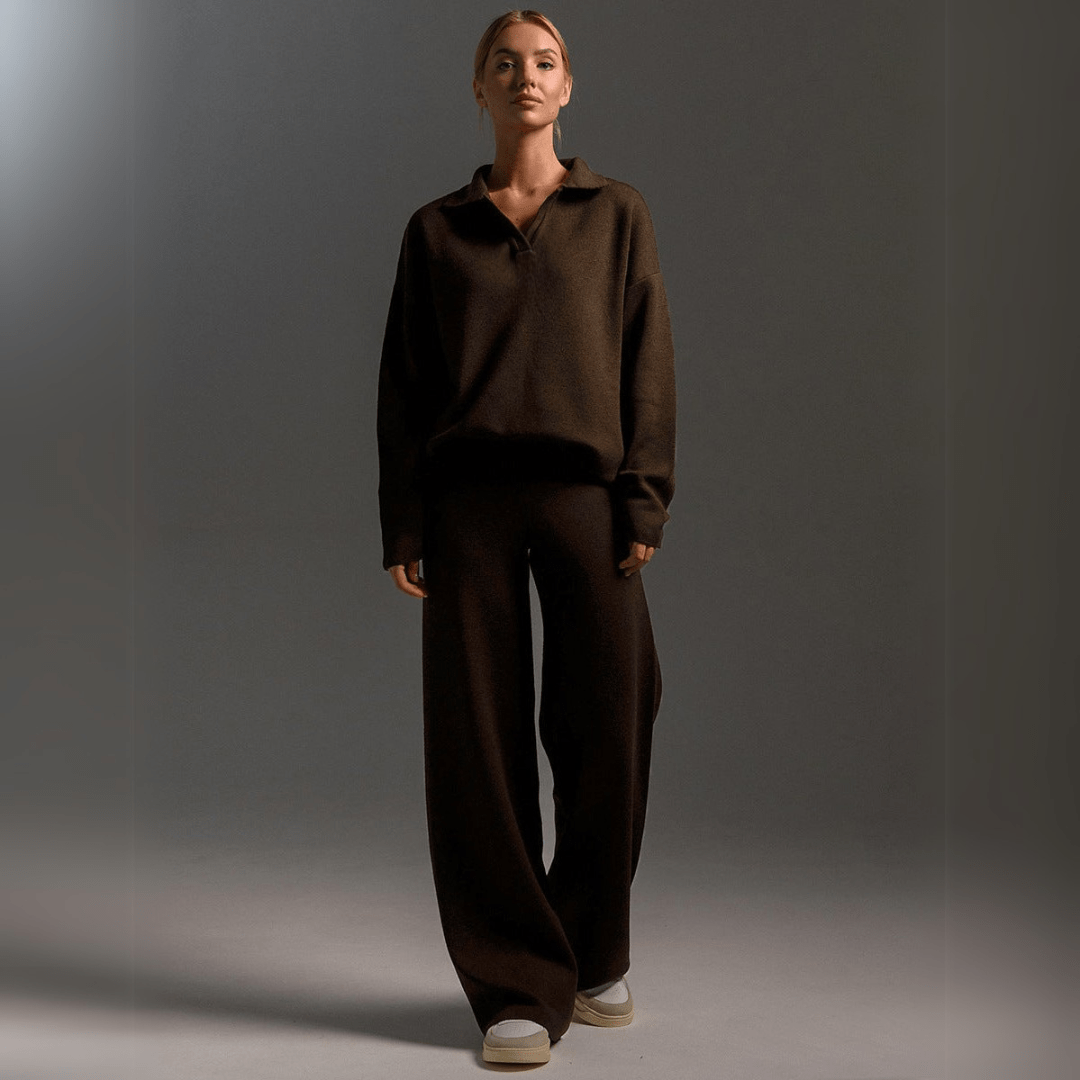Velora | Strick-Sweatshirt und Jogginghose – Bequemes Set für Frauen