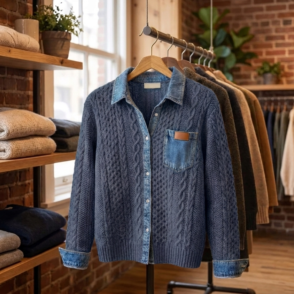 Sorrell | Patchwork Cardigan – Modern Stil für Frauen