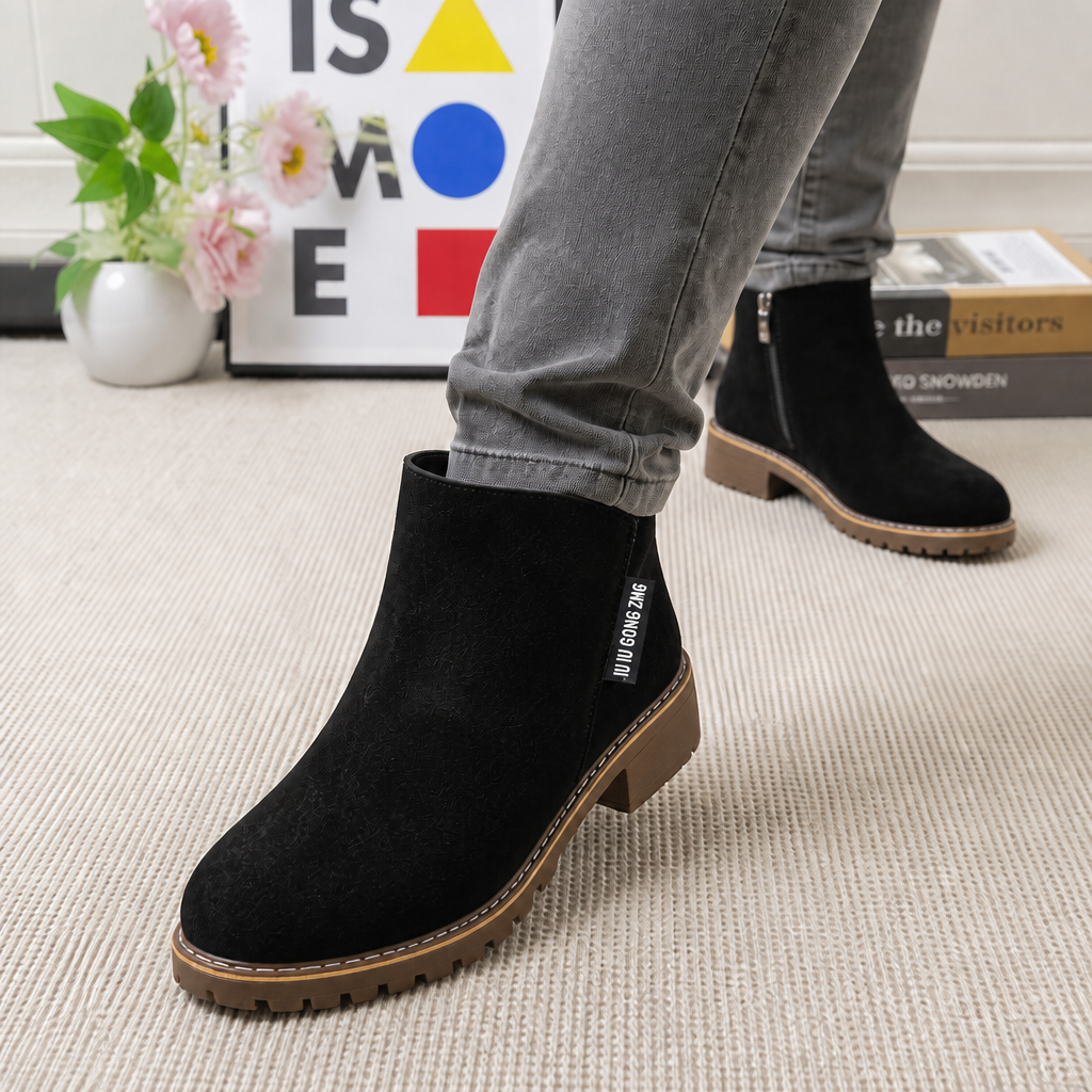 Wearbella | Suede Ankle Boots – Stylish Pferdeschwanz Design für Frauen