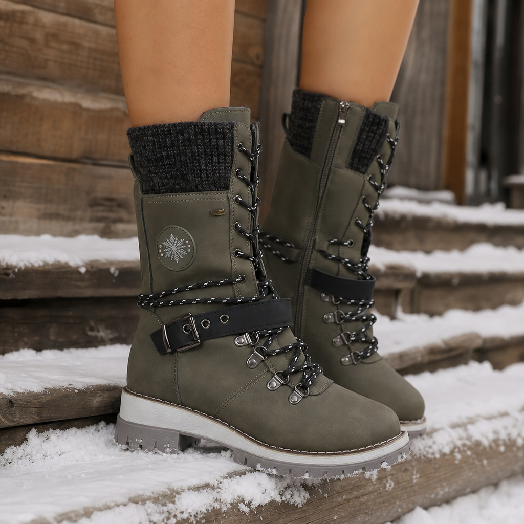 Snowlina | Kniehohe Isolierte Schneestiefel für Frauen