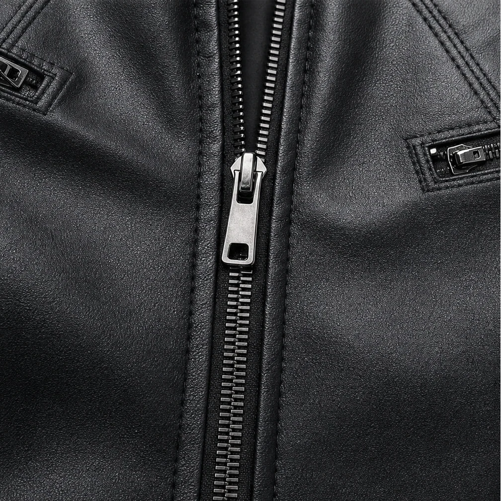 Velora | Cropped Faux-Leather Biker Jacket – Moderne Passform für Frauen