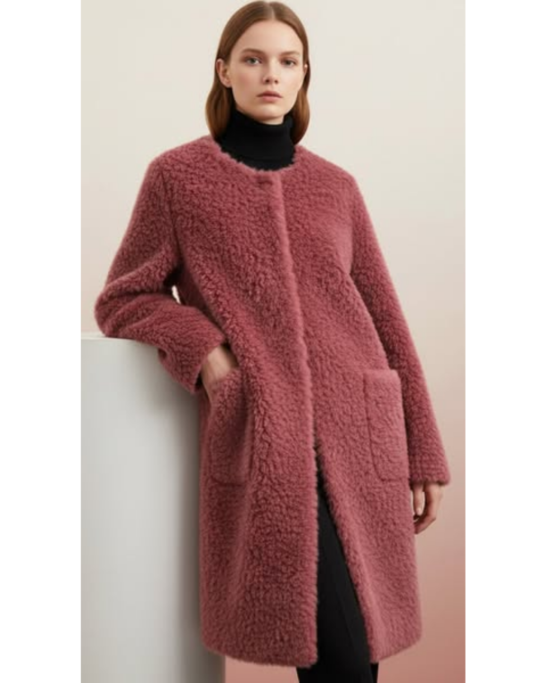 Hollmere | Shearling Coat – Luxuriöse und Elegante Silhouette