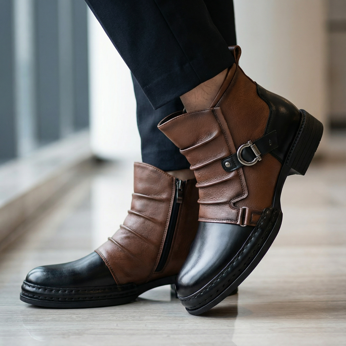 Cavalier | Ankle Boots – Two-Tone Style für Damen
