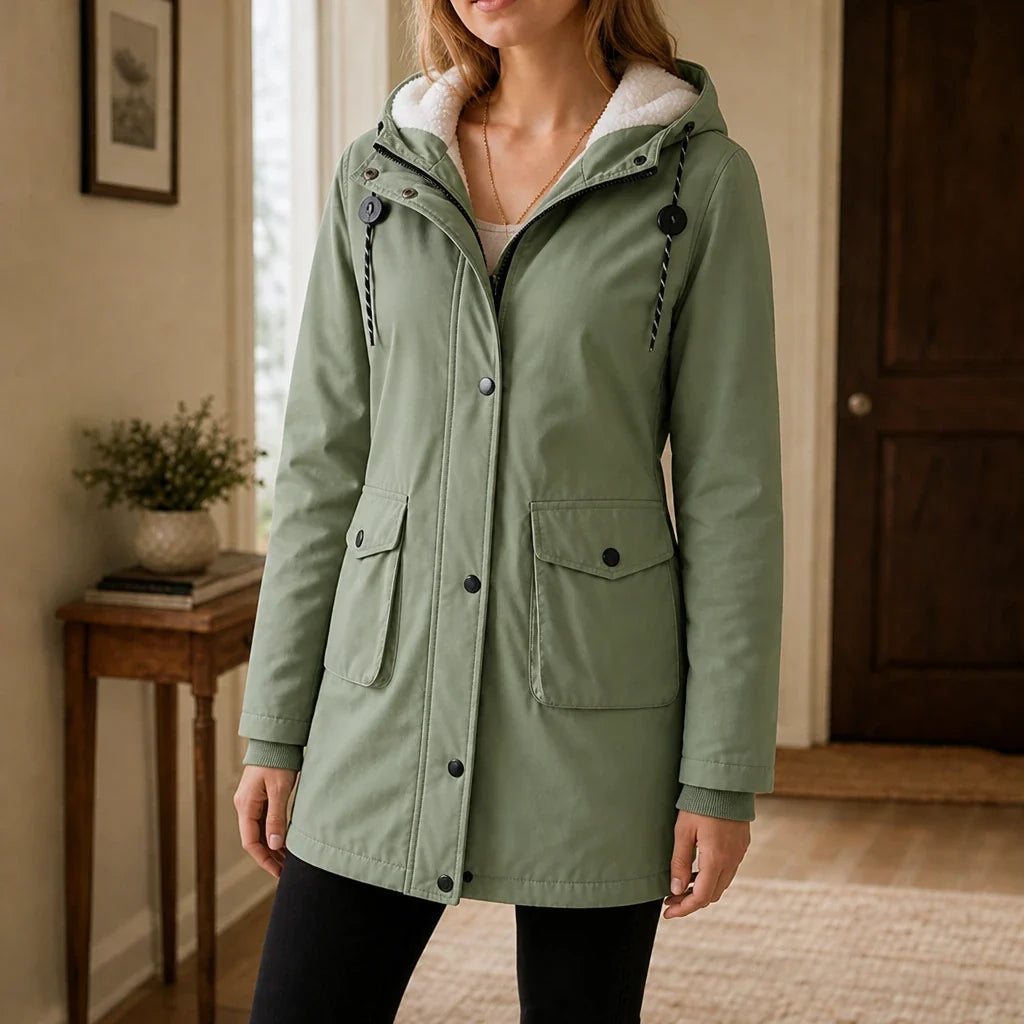 Everwarm | Langmantel – Hooded Parka für Damen