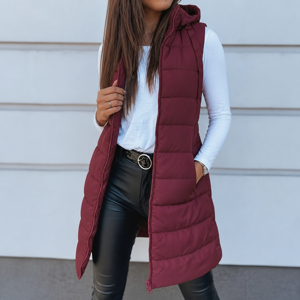 Wearbella | Longline Puffer Vest – Warm en Casual Damesstijl