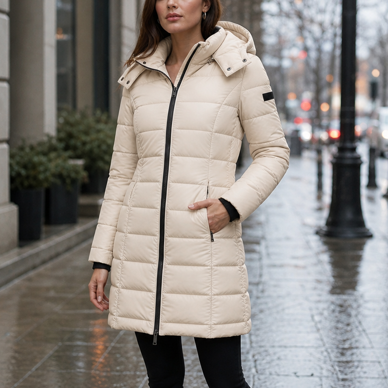Wearbella | Mid-Length Puffer Jacket – Warm en Stijlvol