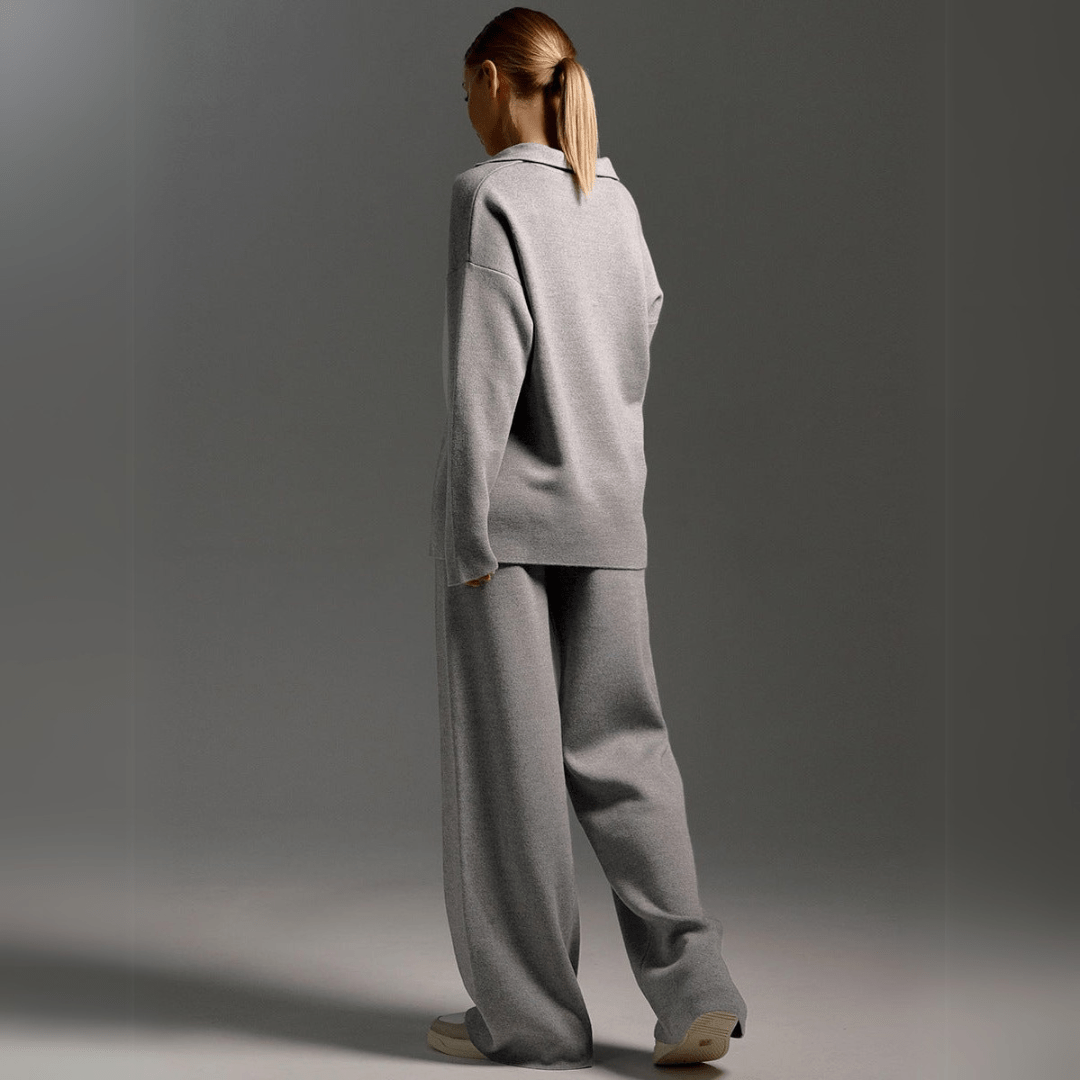 Velora | Strick-Sweatshirt und Jogginghose – Bequemes Set für Frauen