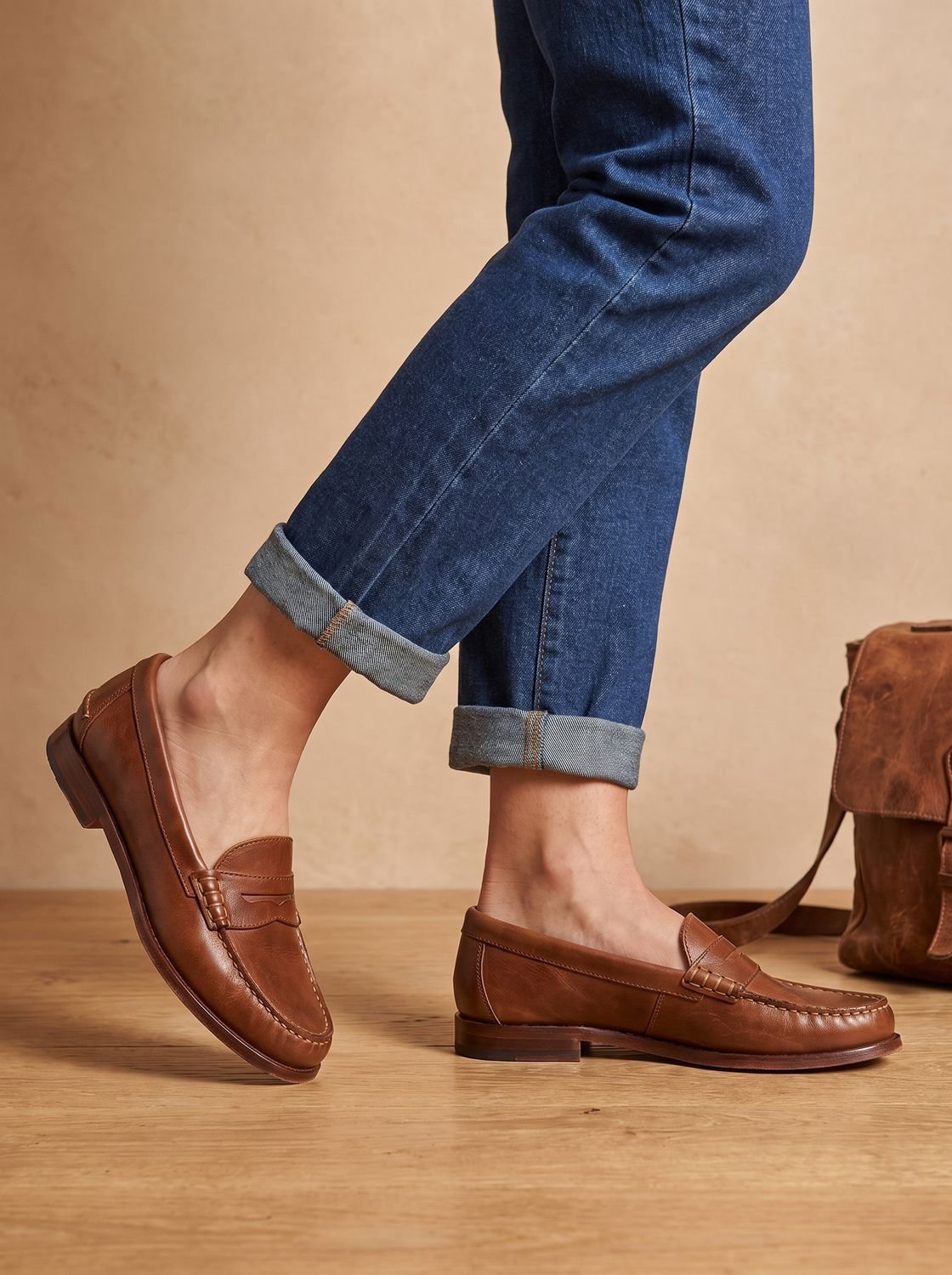 Johanna | Penny Loafer – Klassische Leder Slip-On für Damen