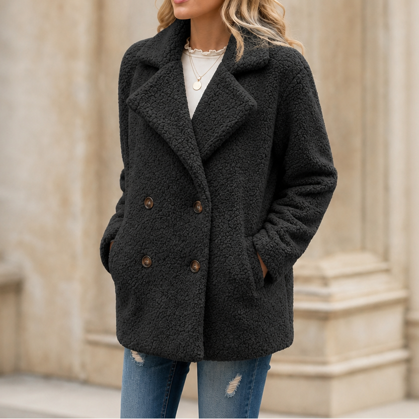 Cozelle | Teddy-Fleece Winterjacke – Bequemer, warmer Stil
