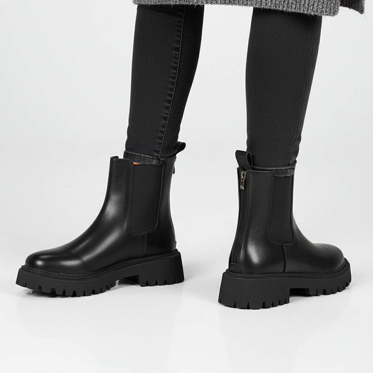 Leonie | Chelsea Stiefeletten mit Profilsohle für Damen
