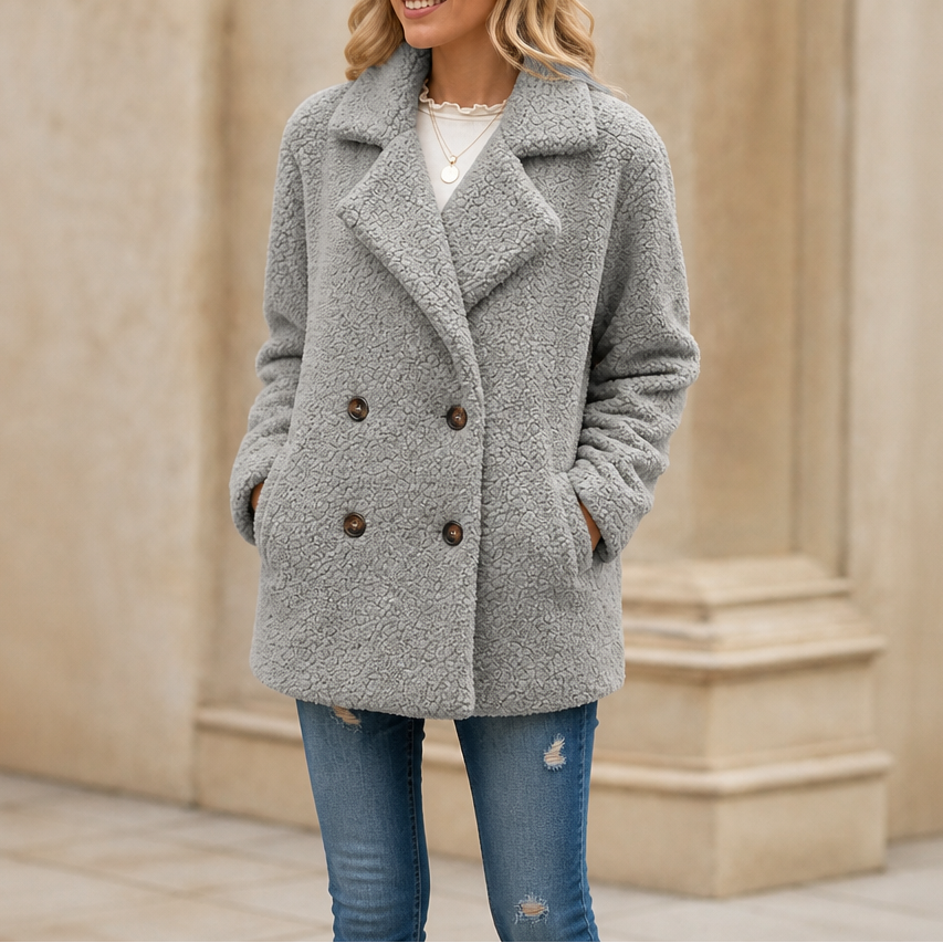 Cozelle | Teddy-Fleece Winterjacke – Bequemer, warmer Stil