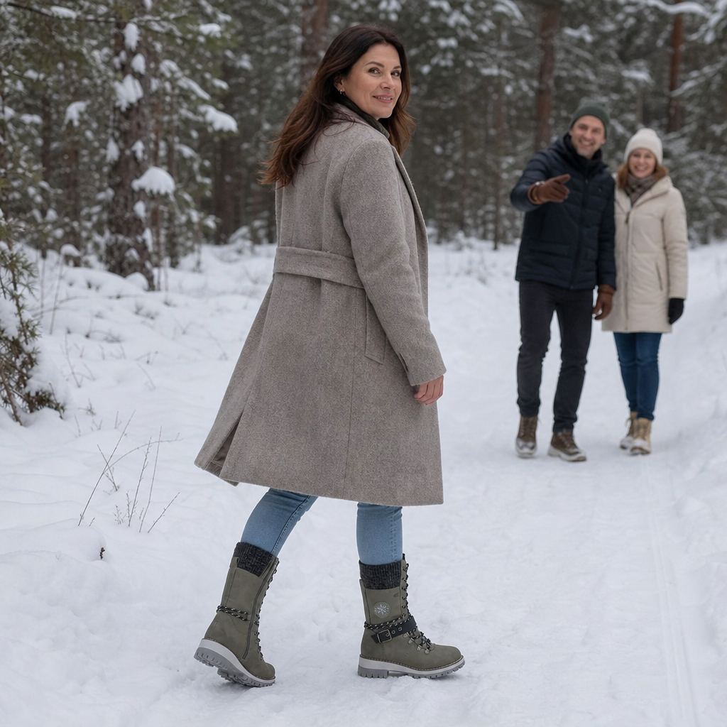 Snowlina | Kniehohe Isolierte Schneestiefel für Frauen