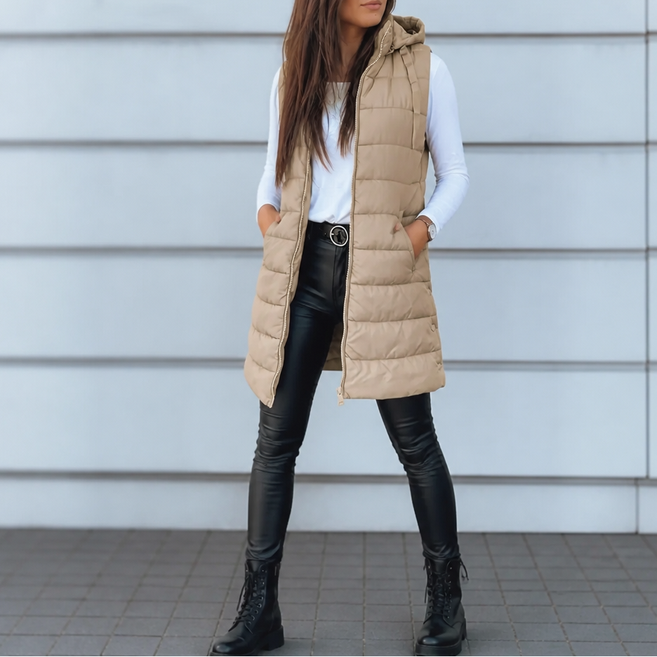 Wearbella | Longline Puffer Vest – Warm en Casual Damesstijl