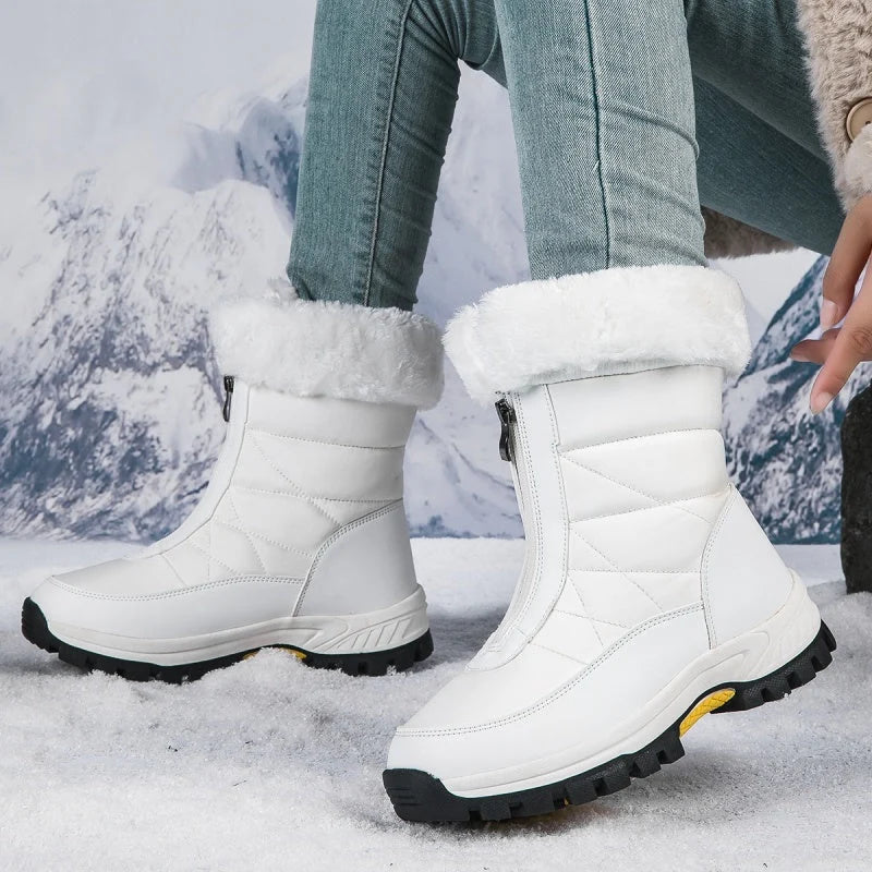 Snowlina | Mid-Calf Snow Boots mit Plüschfutter