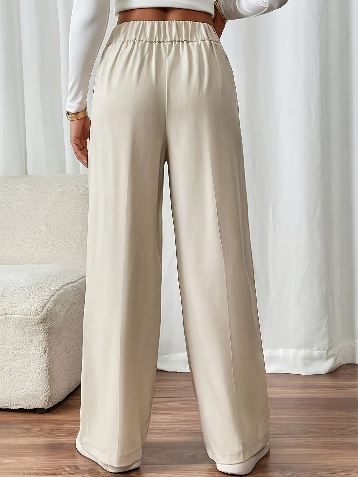 Stella | Hochtaillierte Weite Hosen – Bequeme und Stilvolle Kombination für Damen
