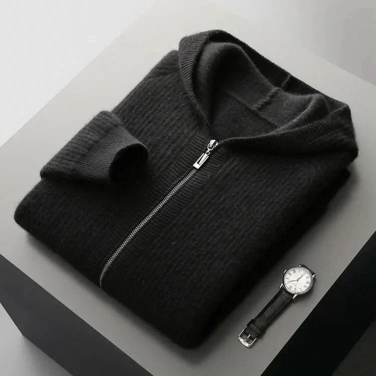 Sorrento | Cashmere Zip Hoodie – Luxuriöse Leichtigkeit für Herren