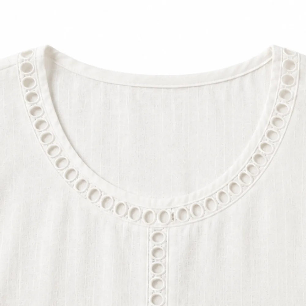 Marellia | Tunika-Top – Boho Stil mit Offener Spitze für Frauen