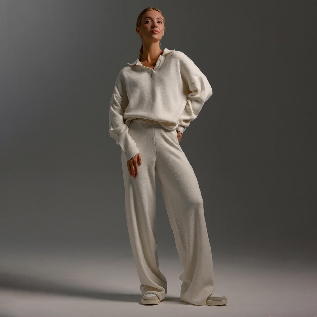 Velora | Strick-Sweatshirt und Jogginghose – Bequemes Set für Frauen