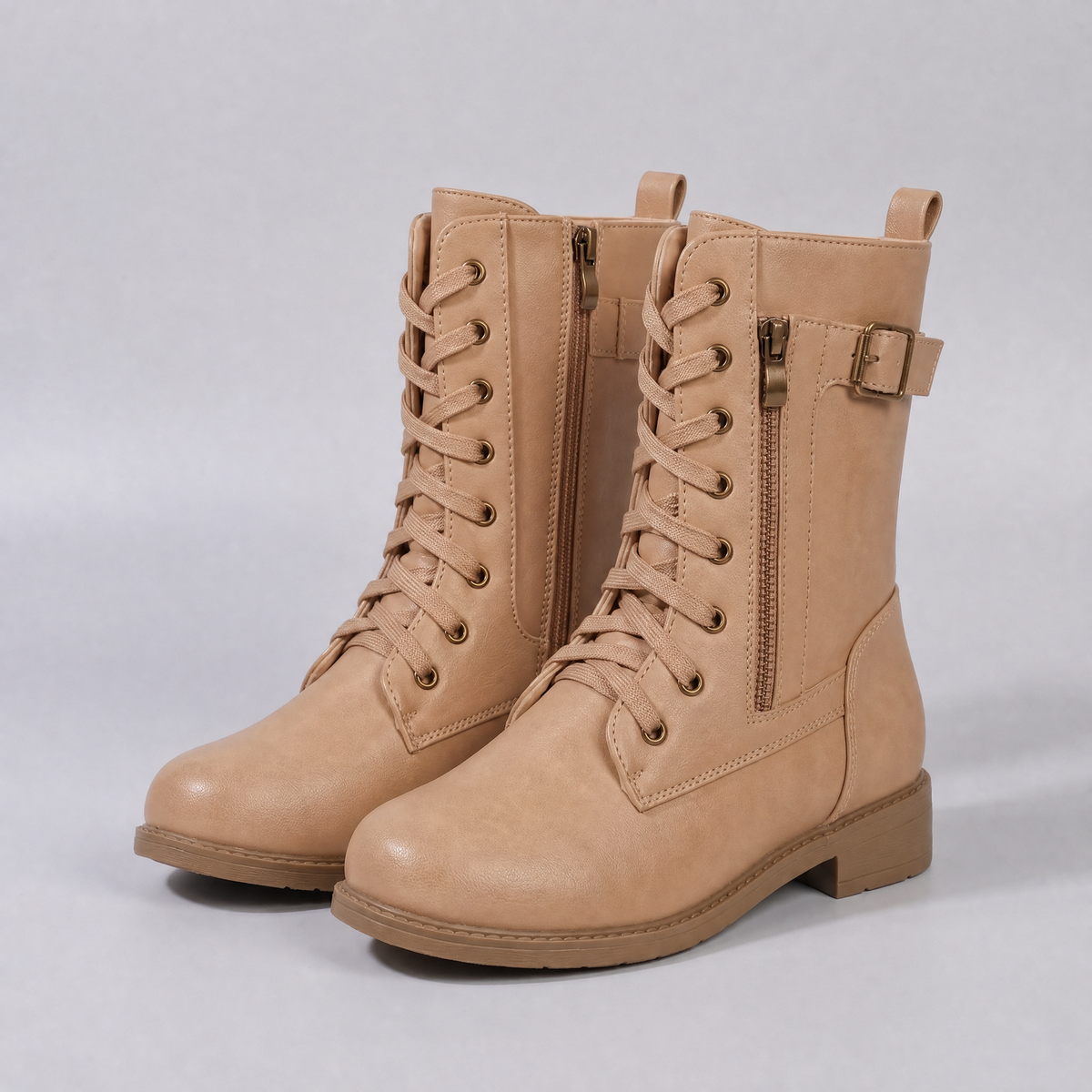 Cecily | Mid-Calf Boots – Elegante Schnürstiefeletten für Damen