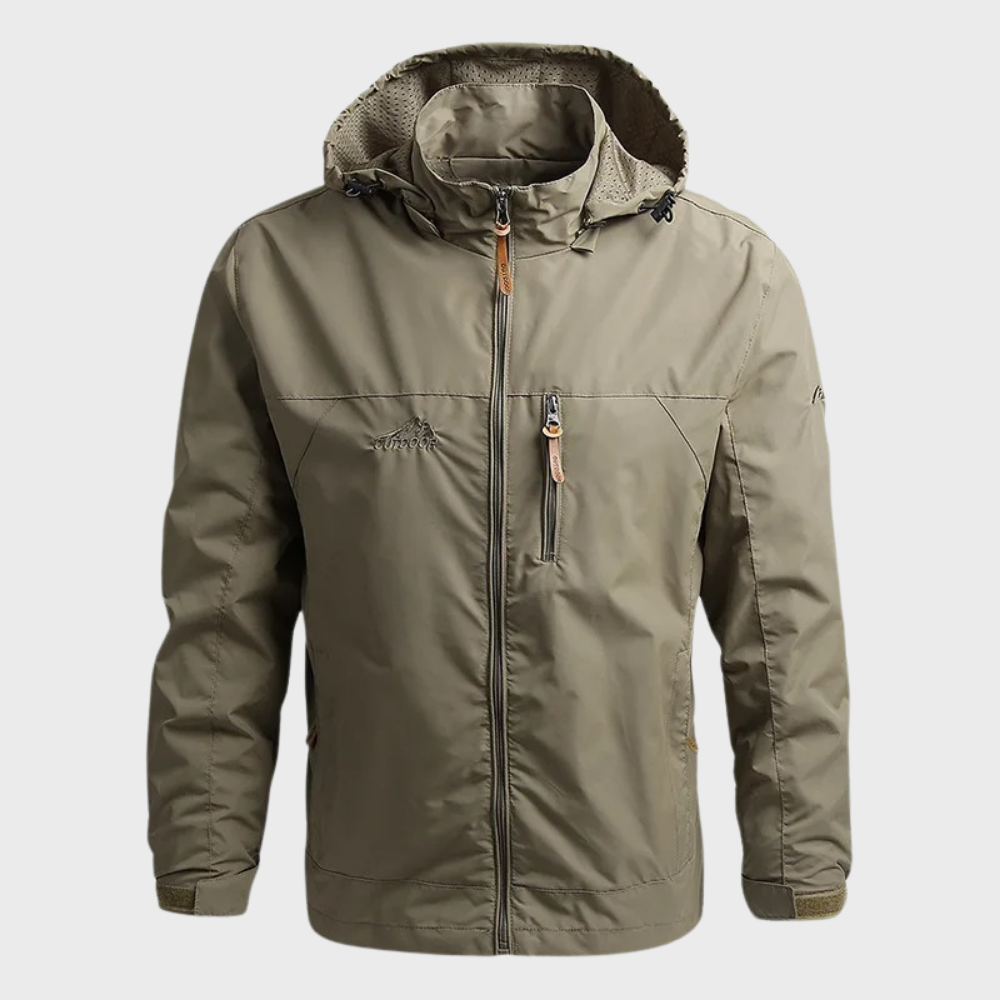Luca | Wasserdichte Jacke mit hohem Kragen – Bequemer Lässig Stil für Männer