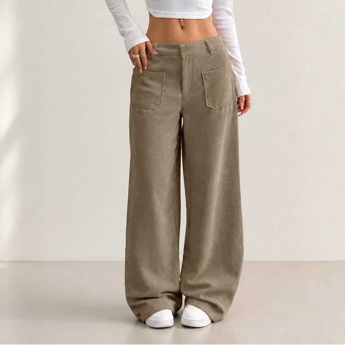 Cordelle | High-Waisted Wide-Leg Hose – Bequeme Passform für Frauen