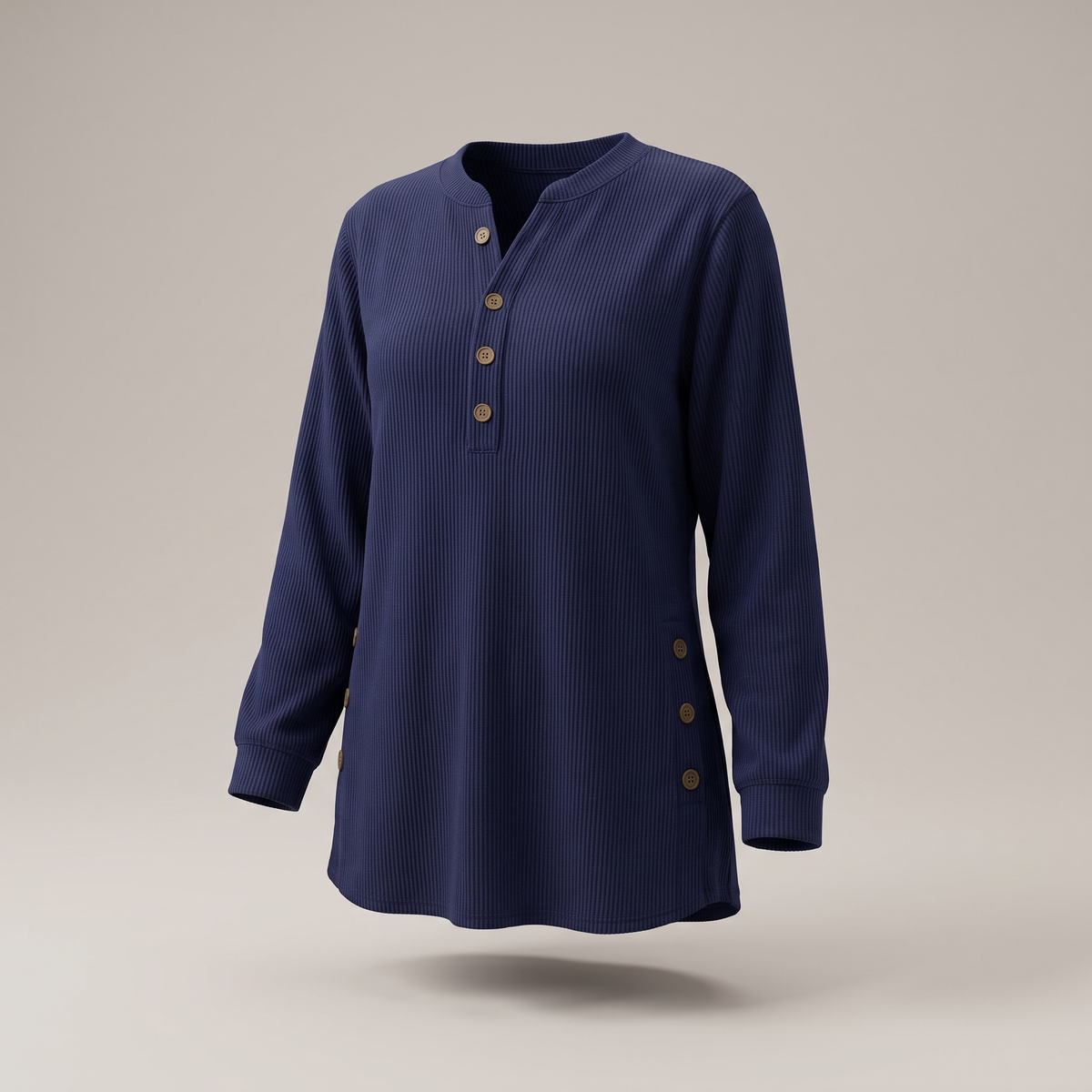 Stella | Modernes und bequemes Damen Langärmliges Henley Top