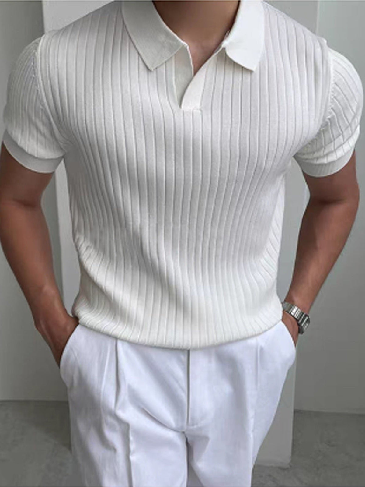 Cameron | Polohemd – Refined Textured Design für Elegantes Tragen