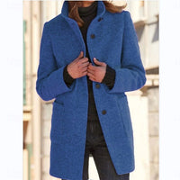 Emma | Eleganter und Zeitlose Woll-Trenchcoat mit Stehkragen