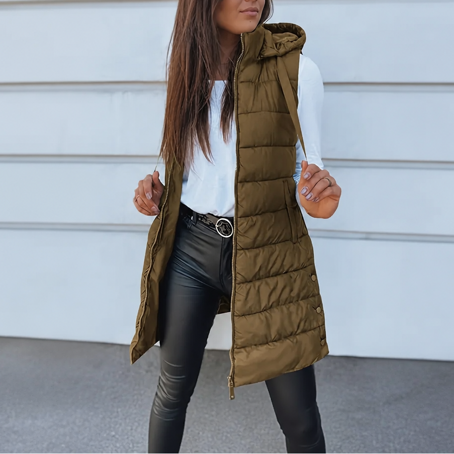 Wearbella | Longline Puffer Vest – Warm en Casual Damesstijl