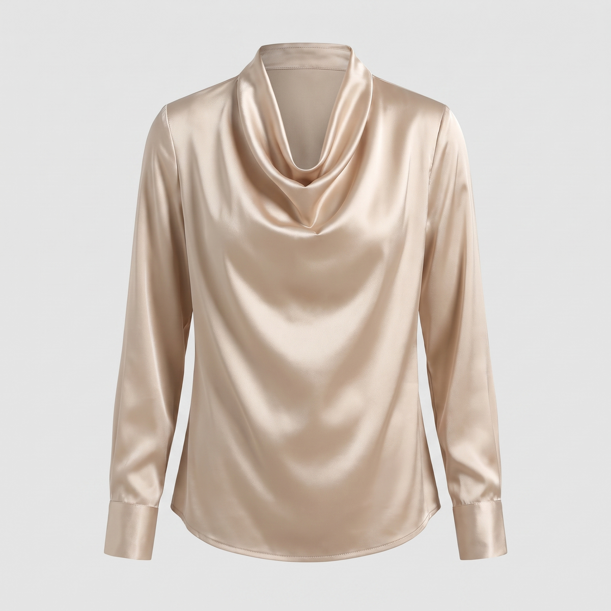 Seraphina | Elegante und fließende Damenbluse mit glänzender Oberfläche