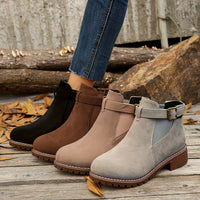 Julia | Stilvolle und vielseitige Damen Chelsea Stiefeletten mit Blockabsatz