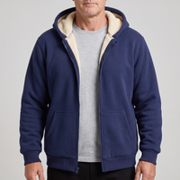 Jonas | Praktische und moderne Sherpa Kapuzenjacke für Herren