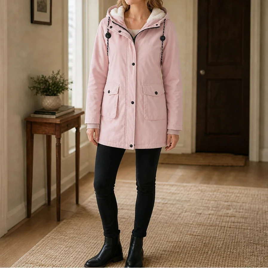 Everwarm | Langmantel – Hooded Parka für Damen